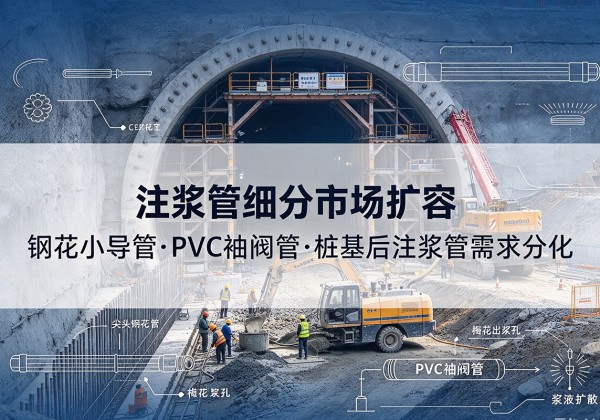 商南注浆管细分市场扩容，隧道钢花小导管、PVC 袖阀管、桩基后注浆管需求分化